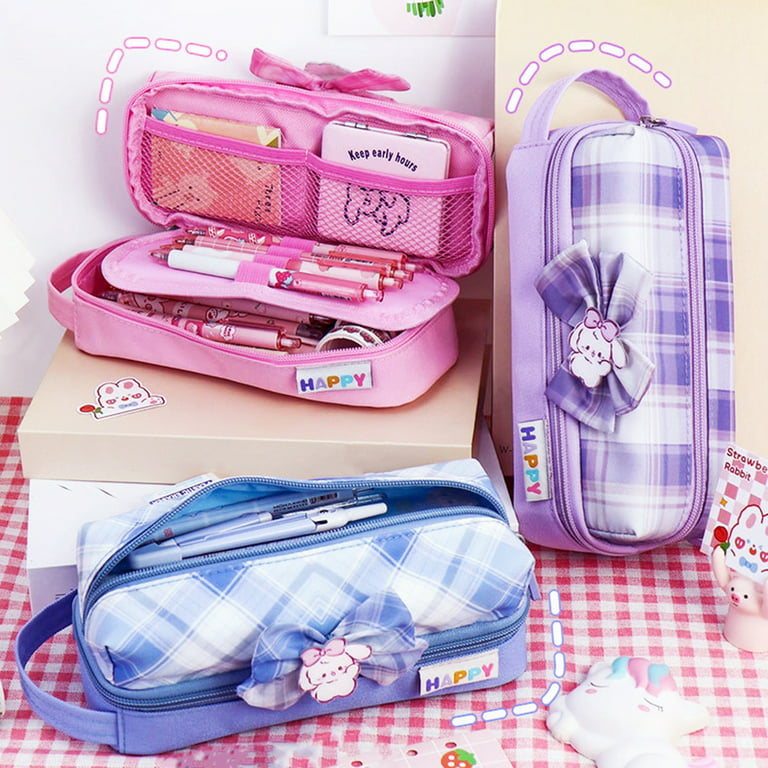 Pencil Case Big Capacity Pencil Pouch Holder Pen Case Makeup Bag Office  Stationery Storage Gift for School Students Girl 