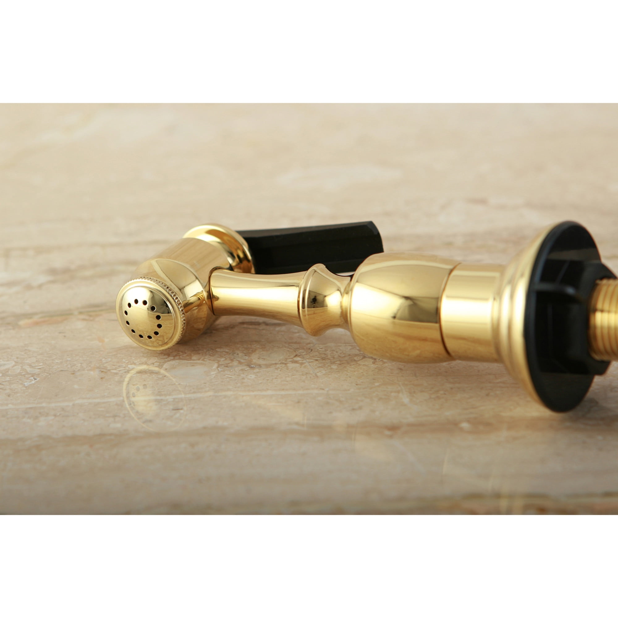 Kingston Brass KBSPR2 Brass Kitchen Faucet Side Sprayer in Polished Brass