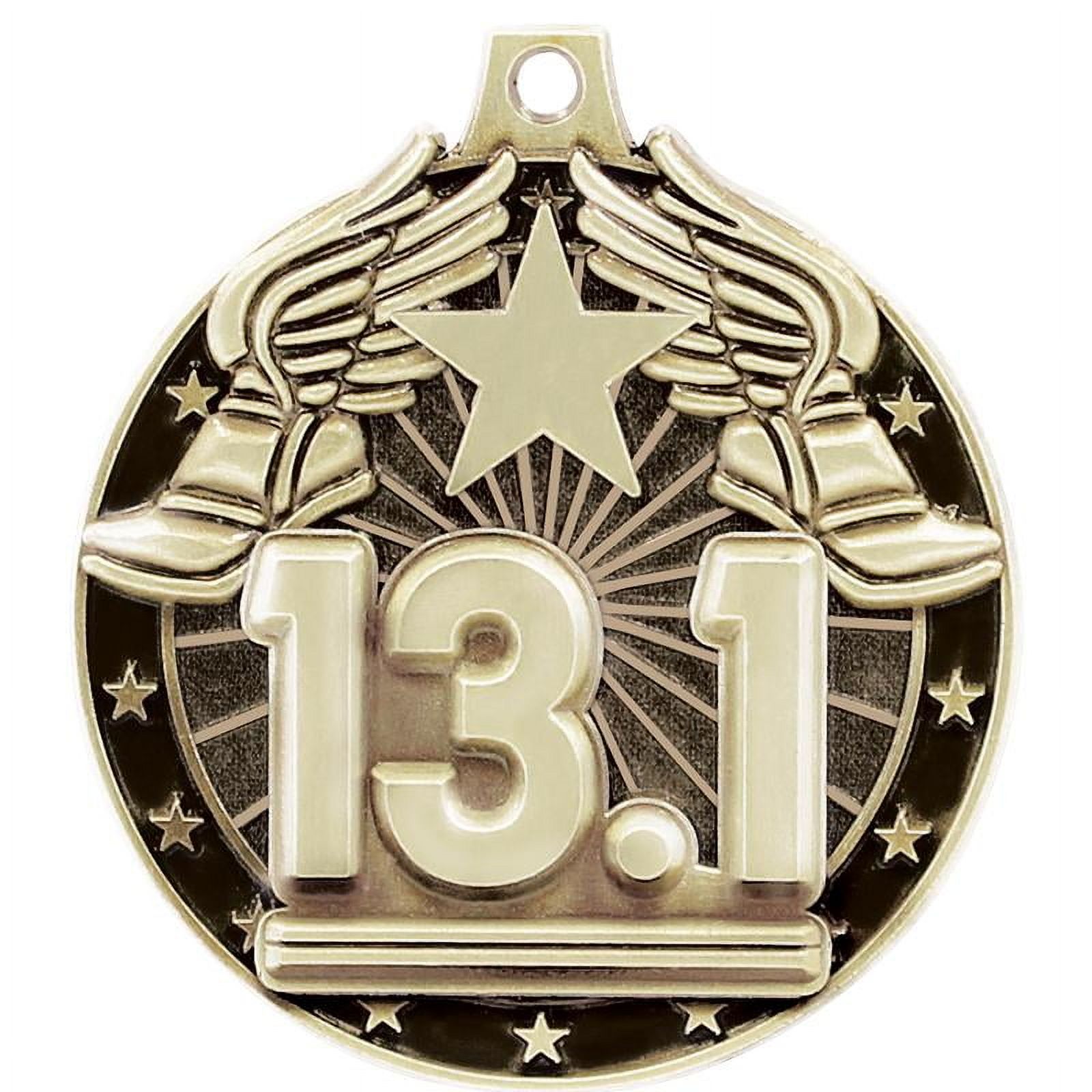 Half Marathon Medals, 2" Gold Diecast Half Marathon Medal Award 10 Pack