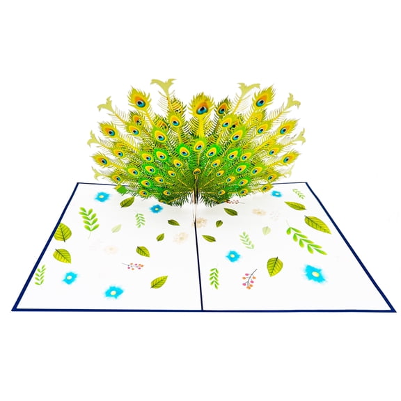 Ioyounow Pop Up Birthday Card | 3d Peacock Popup Cards - Timeless Birthday Greetings Pop-up Card for Women - Happy Birthday Card for Her, Birthday Card for Daughter, Friend | Unisex Gift