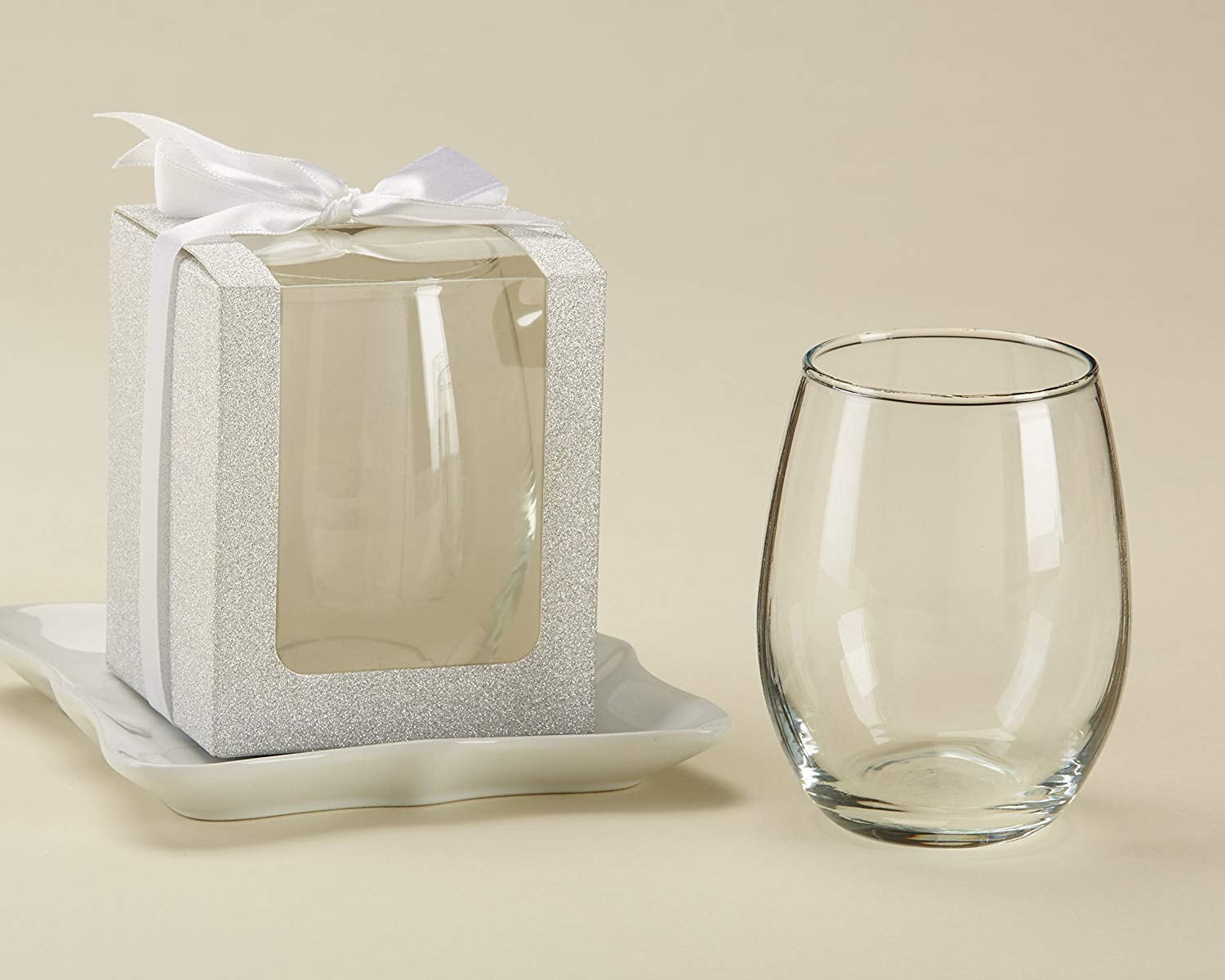 Ships Flat Favor Boxes 24 pieces Works with Stemless 9 Ounce Favors
