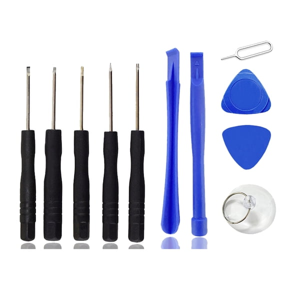 Cateissary Kit de reparación de teléfonos móviles Reparación de accesorios Herramientas de apertura Destornillador Palanca Teléfono y Comunicación 11 Piezas
