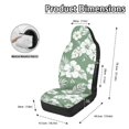 thumbnail image 6 of Uourmeti Washable Car Seat Cover for Auto Polyester Elastic Back Vehicle Seat Covers, Green Hibiscus Floral Pattern, 6 of 12