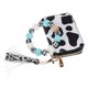 thumbnail image 1 of Monedero con llavero para la muñeca, tarjetero con diseño de vaca de moda y llavero, 1 of 6