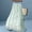 🔥 Green, variant on Gifts USSUMA High-Waist Double-Layer Mesh Skirt With 3D Floral Appliqué Mid-Length Tiered Tulle Lined Elastic Waist Romantic Party Photo Shoot And Wedding Guest Styling Mesh Midi Skirt
