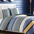 thumbnail image 1 of Nautica Dover Collection Comforter Set-100 Percent Cotton, Ultra Soft Bedding with Matching Sham, Machine Washable Easy Care, Twin, Blue, 1 of 1