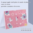 thumbnail image 3 of Yayeee Toggle Light Switch Wall Plate 2-Gang 4.56"x4.48" Decorative Outlet Cover, Love Connection, 3 of 7