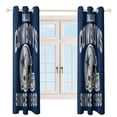thumbnail image 4 of Football Cowboys Blackout Curtains Window Drapes Room Darkening Thermal Insulated Grommets Curtains for Living, Dining, Bedroom,2 Panels, 4 of 6