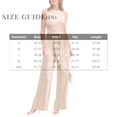 thumbnail image 3 of JULMCOMO Jumpsuits for Women Crew Neck Sparkly Sequin Casual Rompers Sleeveless Belted Waist Wide Leg Dressy Jumpsuits Wine M, 3 of 4