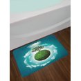 thumbnail image 2 of Tree of Life Bath Mat, Grassy Globe World with Plant Clouds in Air Science Fiction Mother Earth, Non-Slip Plush Mat Bathroom Kitchen Laundry Room Decor, 29.5 X 17.5 Inches, Green Blue White, Ambesonne, 2 of 2