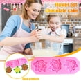 thumbnail image 1 of TIMIFIS 1 Moule 3 Roses Fleurs Roses avec Feuilles Fondant Décoration de Gâteau Gadgets de Cuisine, 1 of 8