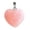 K, variant on heart pendant stone peach heart pendant women's necklace natural rough stone love pendant f