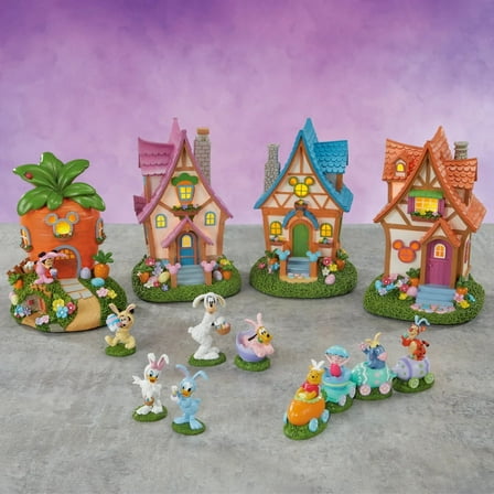 Disney Easter Spring Village, 13-Piece Set