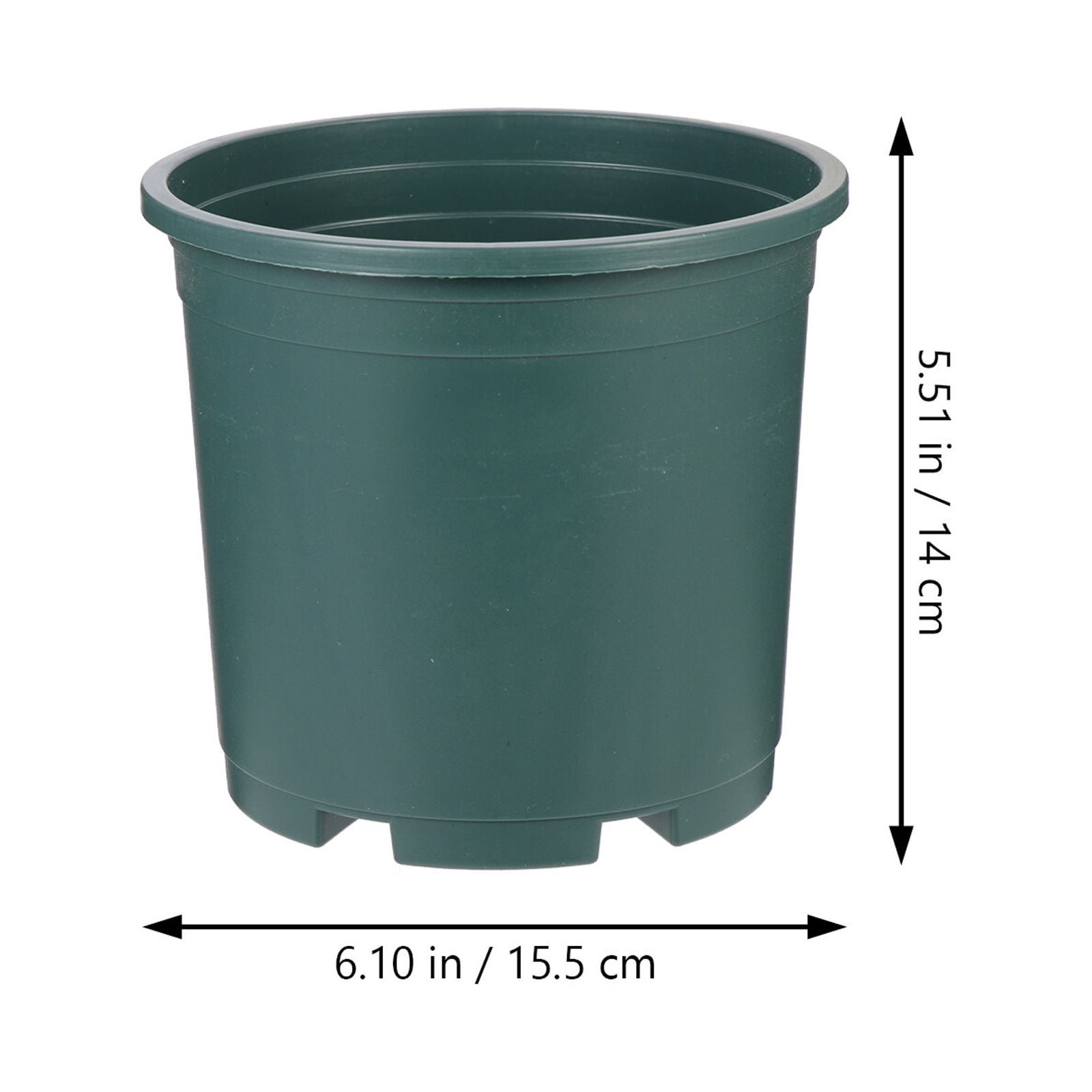 DEEPCRAFF 12- Plastic Flower Pots for Indoor Balcony Garden Planting and Home Plant Culture