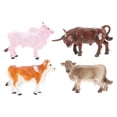 thumbnail image 1 of Mini Vache 4 Pcs Mini Simulation Ornements Animaux Sauvages Jouets pour Enfants, 1 of 8