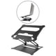 thumbnail image 3 of Escritorio Soportes para portátiles Elevadores para portátiles Soportes para ordenadores Aluminio Ajustable Plegable Negro jinwen soporte para laptop, 3 of 7