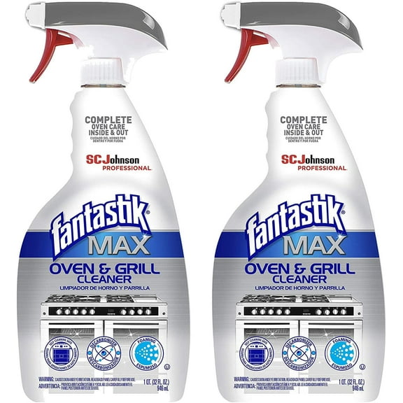 Oven & Grill Cleaner Spray, Cleans Inside and Out, 32 Oz (Pack of 2)