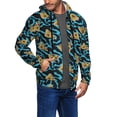 thumbnail image 3 of Zip Up Hoodies for Men - Cute Pizza Wave Long Sleeve Comfrt Men'S Fashion Hoodies & Sweatshirts, Jackets for Men Hoodies Pullover Clothing Clothes with Pouch, 3 of 5