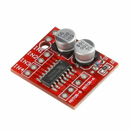 HonHaione Mini L298N 2 Way Reversing PWM Speed Dual H Bridge DC Motor ...