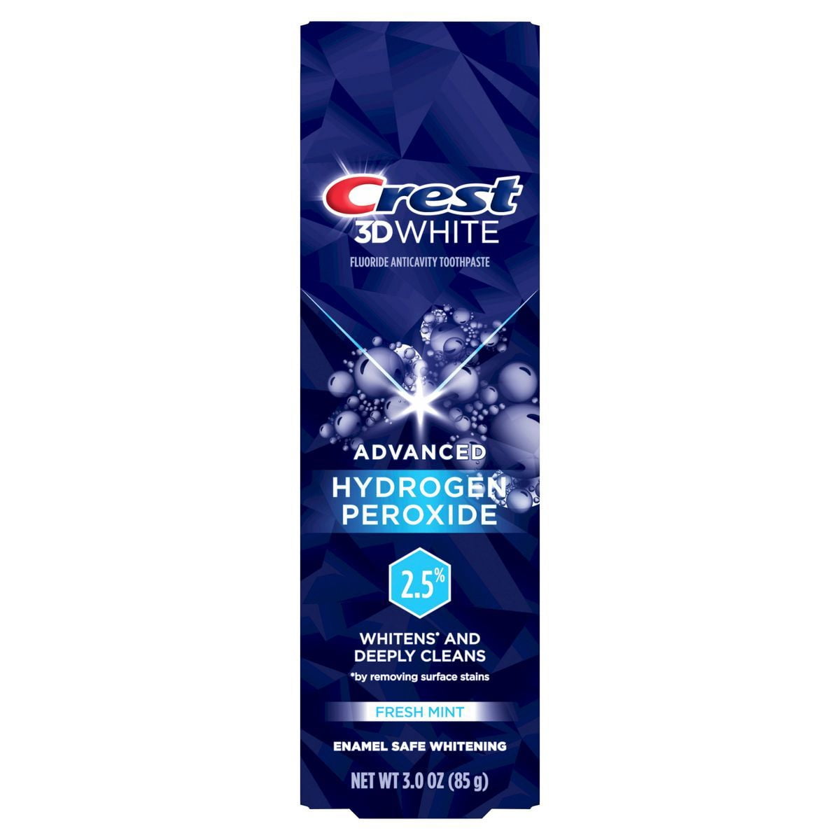 2X - Crest 3DWhite Advanced 2.5% Hydrogen Peroxide - 3.0oz