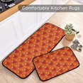 thumbnail image 5 of 2-Piece Kitchen Mat Set Non Slip Washable Floor Mats Decorative Rugs for Kitchen Sink Laundry Strawberry and White Stars Pattern, 5 of 7