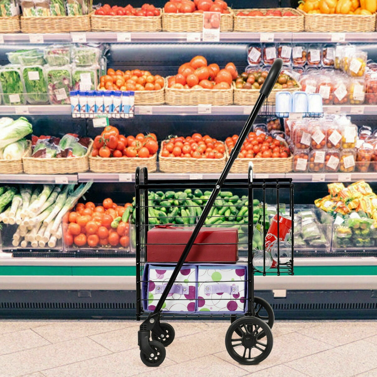 New Extra Tough Steel Quality Grocery Shopping Carts 36h X 30l