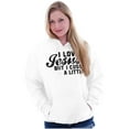 thumbnail image 3 of I Love Jesus But I Cuss a Little Hoodie Sweatshirt Women Brisco Brands S, 3 of 4