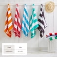 thumbnail image 5 of 100% Cotton Cabana Striped Oversized Beach & Pool Towels (4 Pack - 35" x 70", Red), 5 of 6