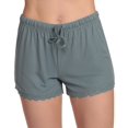 thumbnail image 4 of Just Love Womens Solid Poly Spandex Pajama Short Sets (Slated Haze, 2X), 4 of 4