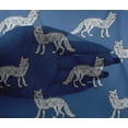 thumbnail image 4 of oneOone Viscose Chiffon Fabric Fox Block Printed Craft Fabric BTY 42 Inch Wide, 4 of 4