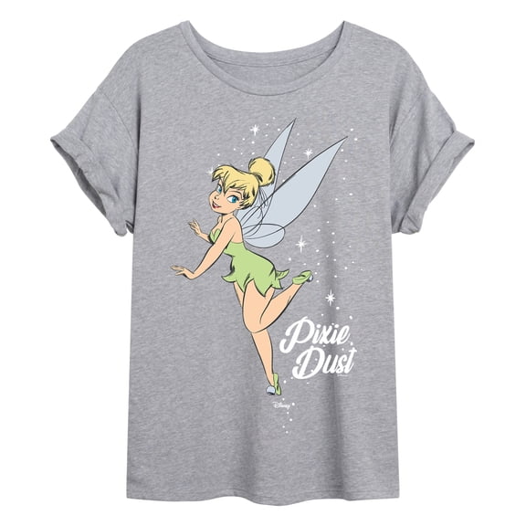 Tinker Bell - Pixie Dust Tink - Juniors Oversized Graphic T-Shirt