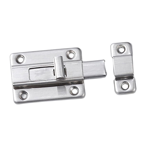 Pestillo de puerta corrediza, cerradura de pestillo deslizante de seguridad para puerta de montaje en superficie de alta resistencia, deslizante 2 pulgadas
