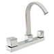 thumbnail image 1 of Llave Mezcladora Fregadero O Tarja Cocina Alfa  Acero Inoxidable Cromada Manerales Cuadrados, 1 of 3