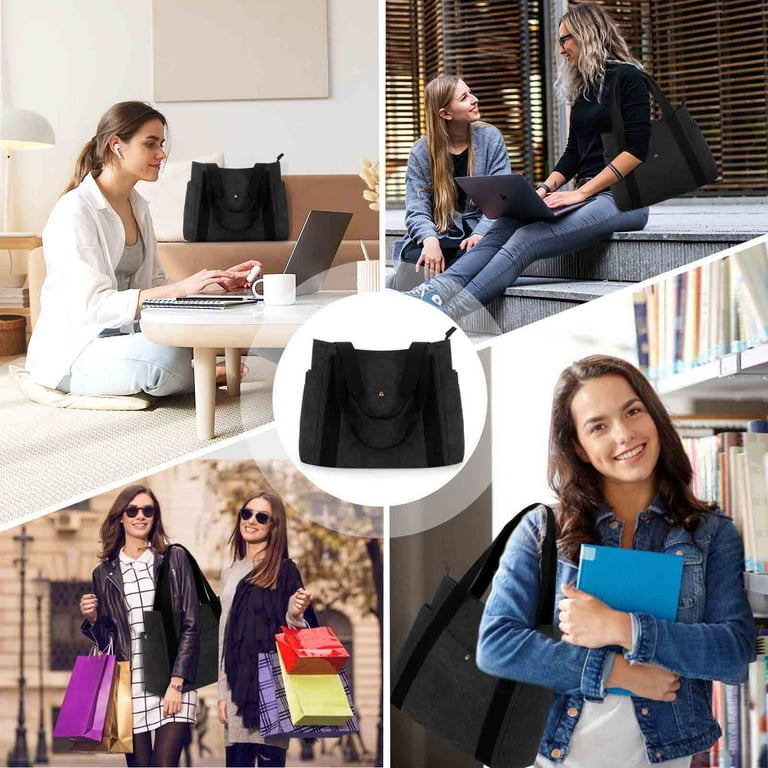 Borsa Tote Donna HAWEE Con Zip | Leggera E Impermeabile | Per Lavoro E Viaggio - Foto 5