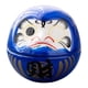 thumbnail image 2 of Figura de cerámica Daruma, escultura en miniatura, arte de mesa para celebración de deseos de la suerte Azul, 2 of 9
