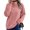 37# Pink, variant on Sweatshirts for Women Puff Sleeve Relaxed Fit Casual Pullover with Front V Fall Versatile Comfy Tops Dark Gray XL
