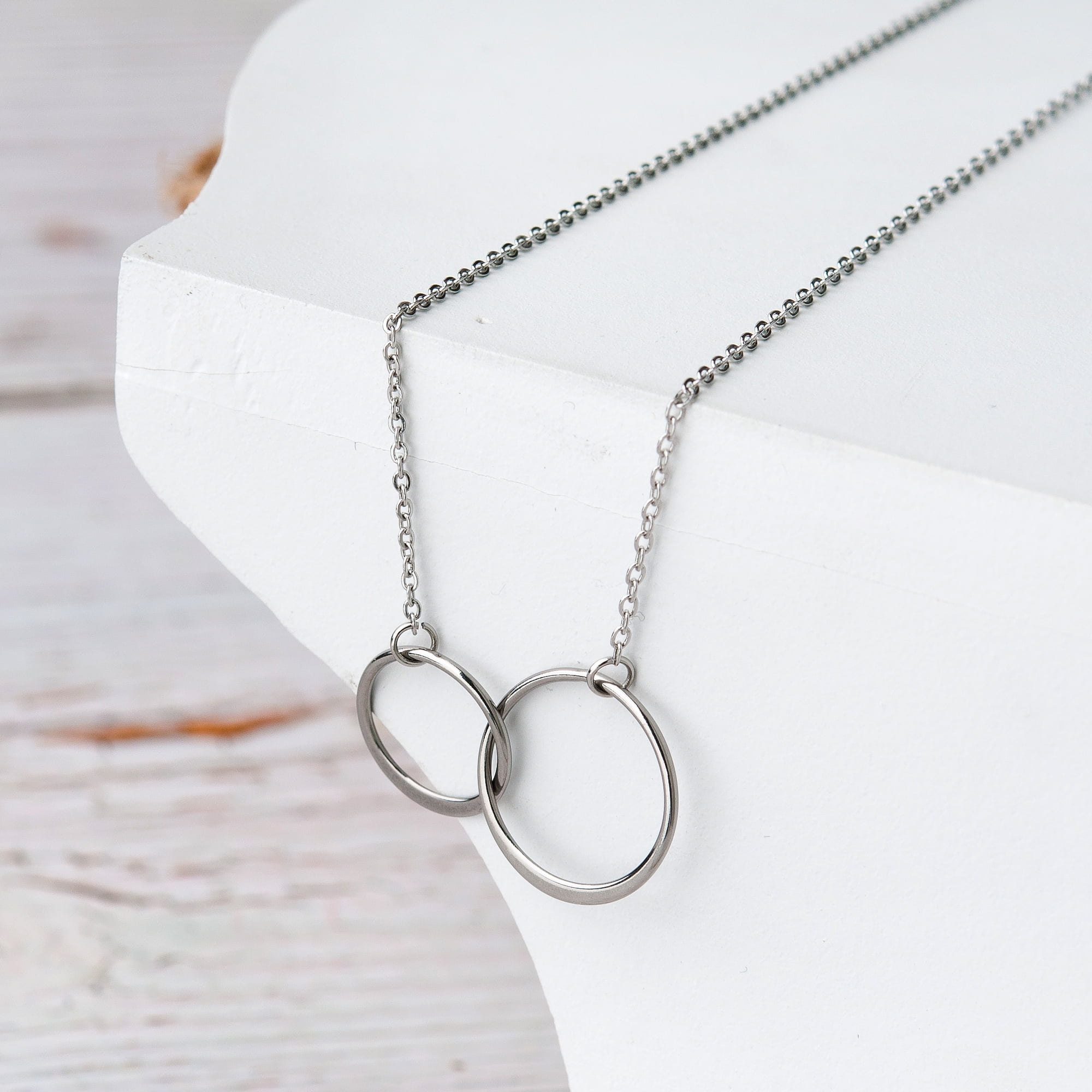 To My Other Mother Mother's Day Card Necklace, Step Mom Mother's Day Jewelry, Gift for Step Mom, Gift for Her, Mother's Day Present [Silver Infinity Ring, 18" Chain]