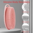 thumbnail image 3 of Silicone Body Scrubber, Exfoliating Silicone Loofah, Soft Silicone Body Shower, 2 in 1 Bath and Shampoo Brush, Body Scrubber Shower Cleaning for Sensitive Skin, Lather Well 2 PCS Grey and Pink, 3 of 6