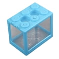 thumbnail image 5 of Small Betta Aquarium, Dropproof Explosionproof Miniature Fish Tank Exquisite Portable Easy To Change Water Simple Transparent  for Shrimp for  Highly Transparent,Ordinary, 5 of 5