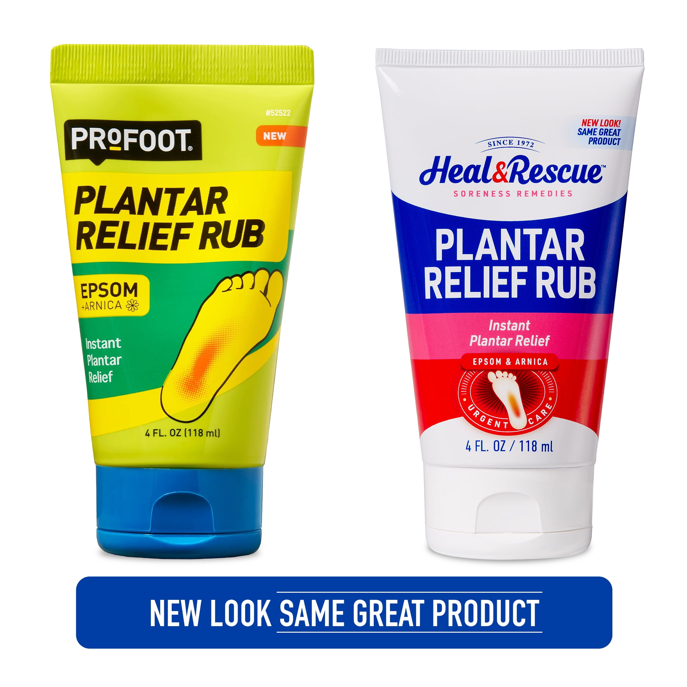 Heal & Rescue Plantar Fasciitis Relief Rub with Epsom and Arnica, 4 Fl oz