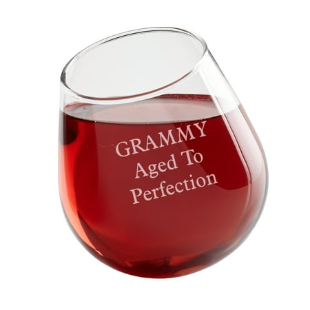 Personalized Get Tipsy! Aerating Wine Glass - Single Glass - (Best Way To Get Out Red Wine Stain)
