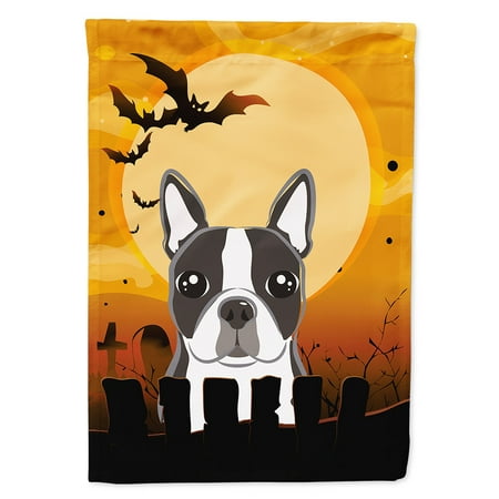 Boston Terrier Flag - Halloween Boston Terrier Garden Flag