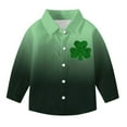 thumbnail image 3 of talentlend St. Patrick's Day Shirts for Boys Button down Long Sleeve Casual Collared Dress Shirt Kids Formal Clothes, 3 of 7