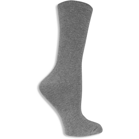 Womens crew socks black faded glory