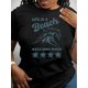thumbnail image 1 of 1pc Women'S Casual Sportswear T-Shirt with Letter Pattern, Round Neck, Medium Stretch Polyester for All Seasons, 1 of 6