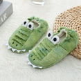 thumbnail image 4 of Otqutp Toddler Kids Plush Slippers Boys Girls Cute Dinosaur Cozy Warm Winter Shoes Cartoon Animal Soft Indoor Bedroom Shoes, 4 of 5