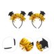 thumbnail image 3 of 2 diademas con forma de sombrero de doctorado con temática de graduación, elegantes diademas para el cabello., 3 of 5