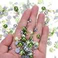thumbnail image 4 of Uxcell 30g Flatback Pearls and Rhinestones 3mm-10mm for Art Crafts, Green Grey, 4 of 6