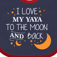 thumbnail image 4 of Inktastic I Love My Yaya to the Moon and Back Boys or Girls Baby Bib, 4 of 4