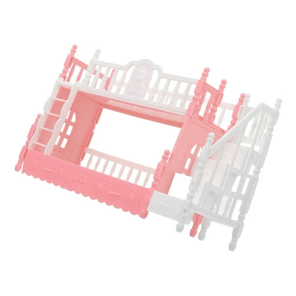 OFFIGAM Miniature Dollhouse Bunk Bed Furniture for Decoration, ABS Material, 1:12 Scale, Perfect for Dollhouse Accessories